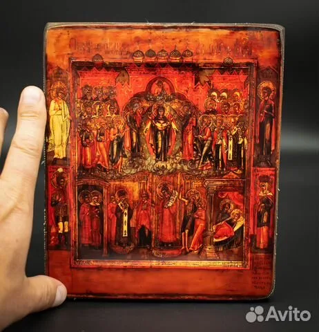 На память: Икона "Покров Пресвятой Богородицы" 21*17 см