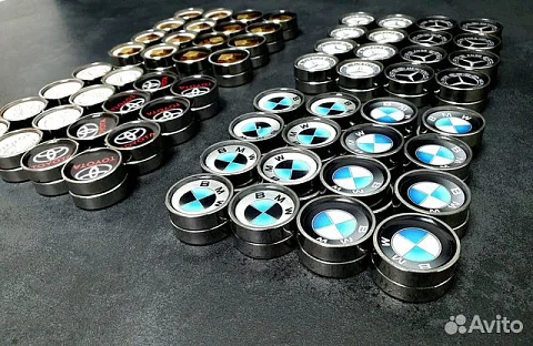 Стальные фишки для нард «BMW» — красивый подарок