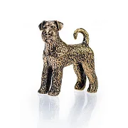 Статуэтка «Эрдельтерьер» из бронзы — необычный подарок — фотография 2