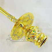 Подсвечник «Аристократ» с фианитом — оригинальный подарок — фотография 2
