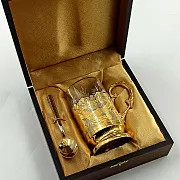 На память: Златоустовский подстаканник «Подарок врачу» — фотография 2