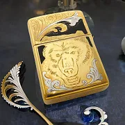 Зажигалка Zippo с гравировкой "Медведь". Златоуст — необычный подарок — фотография 1