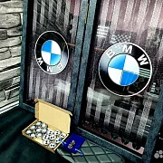 Подарочные нарды под стеклом «BMW» — фотография 8