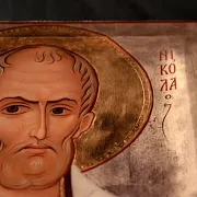 В подарок: Икона "Свт. Николая" дерево, ручная работа — фотография 6