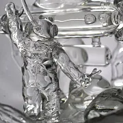 Стеклянная композиция «Ремонт батискафа» — оригинальный подарок — фотография 3