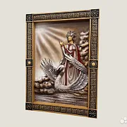Резная картина из массива бука, 55 × 40 см — оригинальный подарок — фотография 3