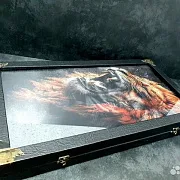Нарды под стеклом «Львиное сердце» — красивый подарок — фотография 7