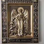 Резная икона Ангел Хранитель — оригинальный подарок — фотография 4