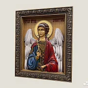 Икона резная Святой Ангел Хранитель — необычный подарок — фотография 2