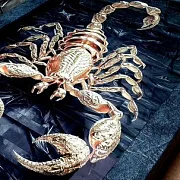Нарды под стеклом «Золотой скорпион» в подарок — фотография 4