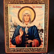 Икона с ковчегом "Святая Ксения Петербургская" — красивый подарок — фотография 1