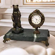 Часы «Элина» с медведем — красивый подарок — фотография 1