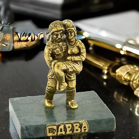 Бронзовая статуэтка «Знак зодиака Дева» — красивый подарок
