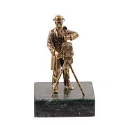 Бронзовая статуэтка «Фотограф» — необычный подарок — фотография 2