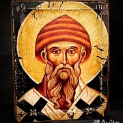 Икона авторская "Св. Спиридон Тримифунтский" — необычный подарок — фотография 5