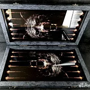 Нарды под стеклом «Свирепый медведь» — красивый подарок — фотография 9