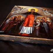 Икона "Покров Богоматери" — оригинальный подарок — фотография 5