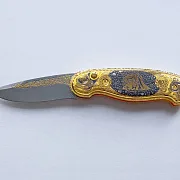 Складной дамасский нож «Тигр» — оригинальный подарок — фотография 7