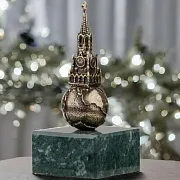 Композиция «Московский Кремль» на змеевике — необычный подарок — фотография 1